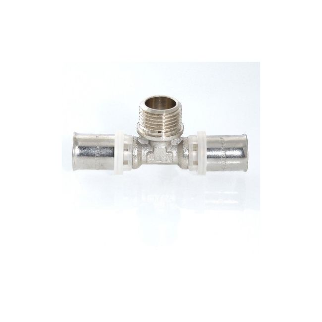 Тройник пресс с переходом на нар. р. 16х1/2"х16 Valtec VTm.233.N.160416, Для трубы диаметром, мм: 16, Резьба подключения: 1/2" нар ,фото 2