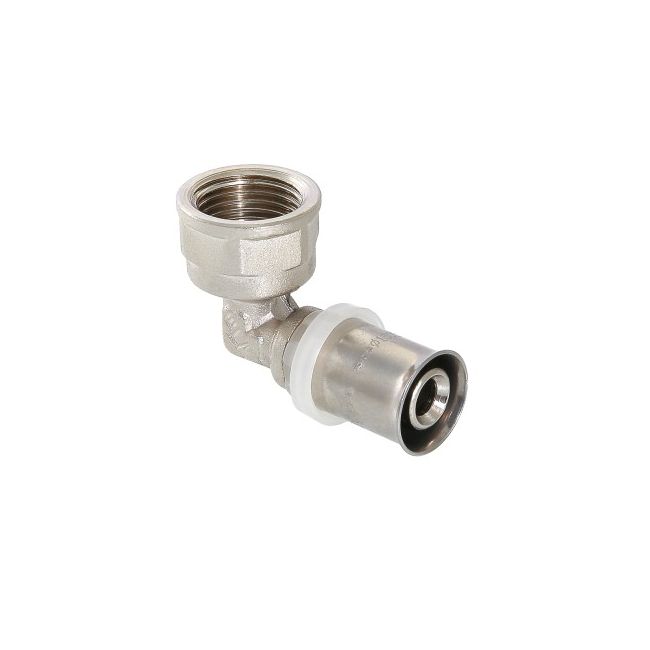 Угольник пресс с переходом на вн. р. 20х1/2" Valtec VTm.252.N.002004, Для трубы диаметром, мм: 20, Резьба подключения: 1/2" вн 