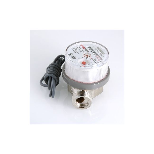 Водосчетчик унив, квартирный, с импульсным выходом, БЕЗ СГОНОВ, до +90^С, 1,5м3, 1/2", 80 мм (NEW) Valtec VLF-15U-IL, Размер изделия: 1/2, 80 мм ,фото 3