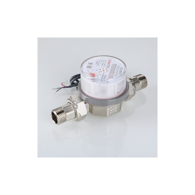 Водосчетчик унив, квартирный, с импульсным выходом, до +90^С, 1,5м3, 1/2", 80 мм (NEW) Valtec VLF-15U-I ,фото 2