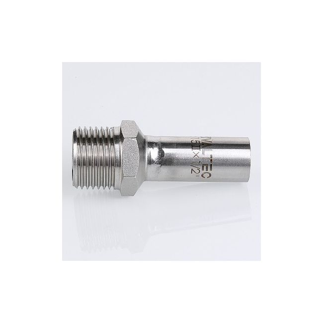 Вставка резьбовая нерж. сталь с нар.р. 15х1/2" Valtec VTi.906.I.001504, Для трубы диаметром, мм: 15, Резьба подключения: 1/2" ,фото 2