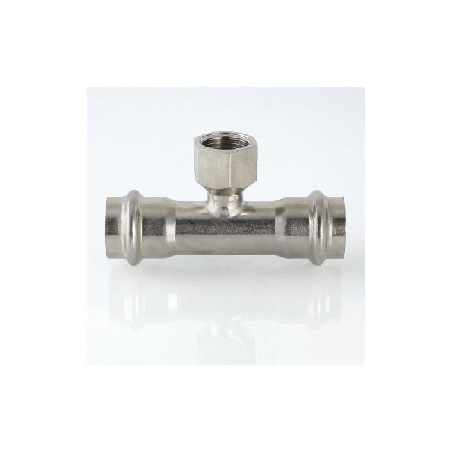 Тройник с вн.р. нерж. сталь 15х1/2" Valtec VTi.932.I.150415, Для трубы диаметром, мм: 15, Резьба подключения: 1/2" ,фото 2