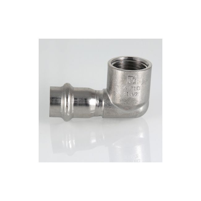 Угольник 90° с вн.р. нерж. сталь 15х1/2" Valtec VTi.952.I.001504, Для трубы диаметром, мм: 15, Резьба подключения: 1/2" ,фото 2