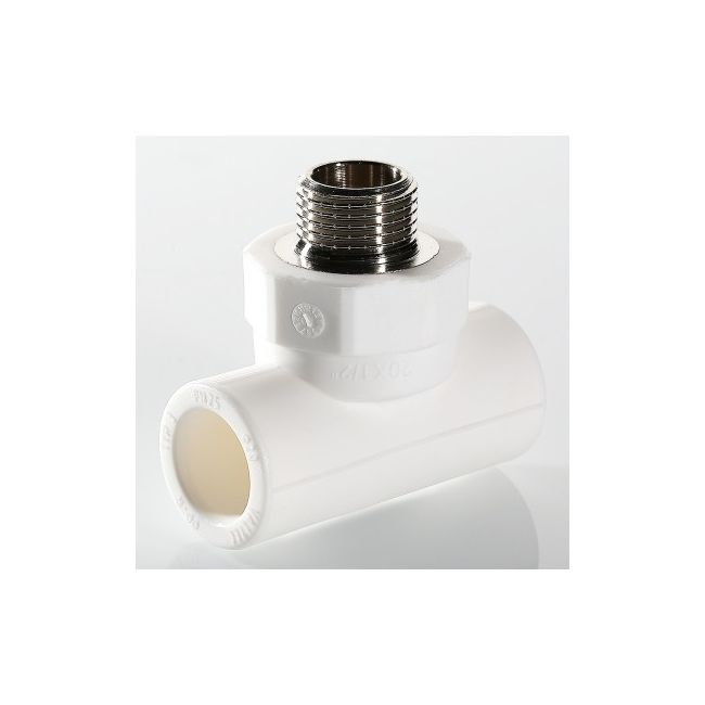 Тройник PPR с переходом на нар. р. 20х1/2" Valtec VTp.733.0.02004, Для трубы диаметром, мм: 20, Резьба подключения: 1/2" нар ,фото 2