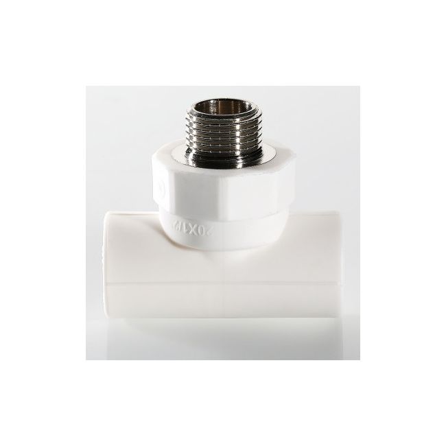 Тройник PPR с переходом на нар. р. 20х1/2" Valtec VTp.733.0.02004, Для трубы диаметром, мм: 20, Резьба подключения: 1/2" нар ,фото 3