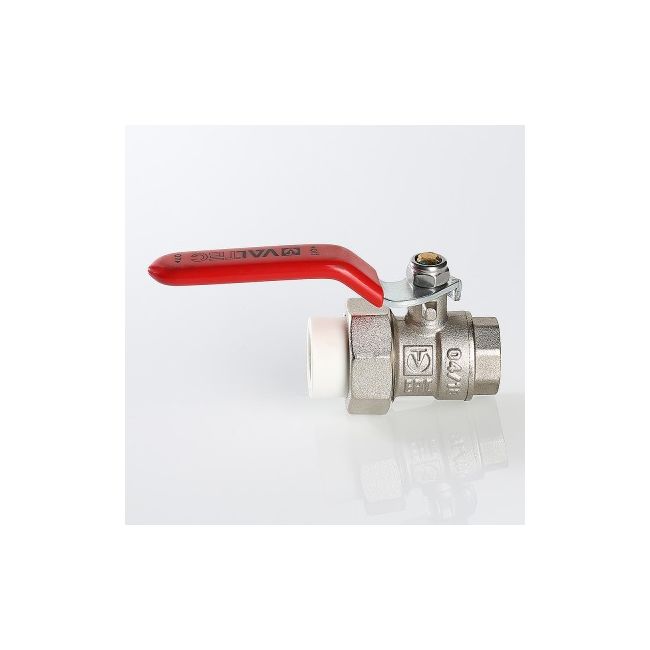 Кран латунный под PPR 20х1/2 вн. р. (с полусгоном) Valtec VTp.742.0.02004, Для трубы диаметром, мм: 20, Резьба подключения: 1/2" вн ,фото 2