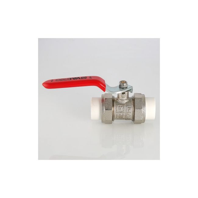 Кран латунный с PPR муфтами, 20мм Valtec VTp.745.0.020, Для трубы диаметром, мм: 20 ,фото 2