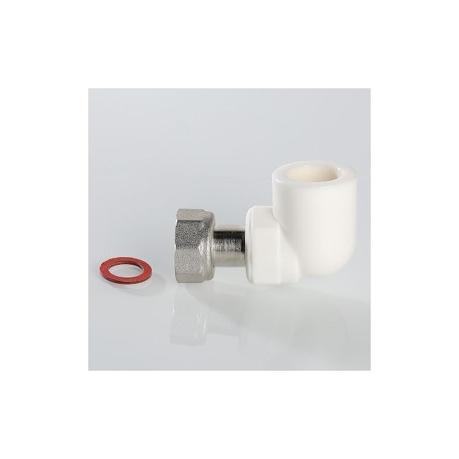 Угольник PPR с накидной гайкой 20х1/2" Valtec VTp.758.0.02004, Для трубы диаметром, мм: 20, Резьба подключения: 1/2" вн ,фото 2