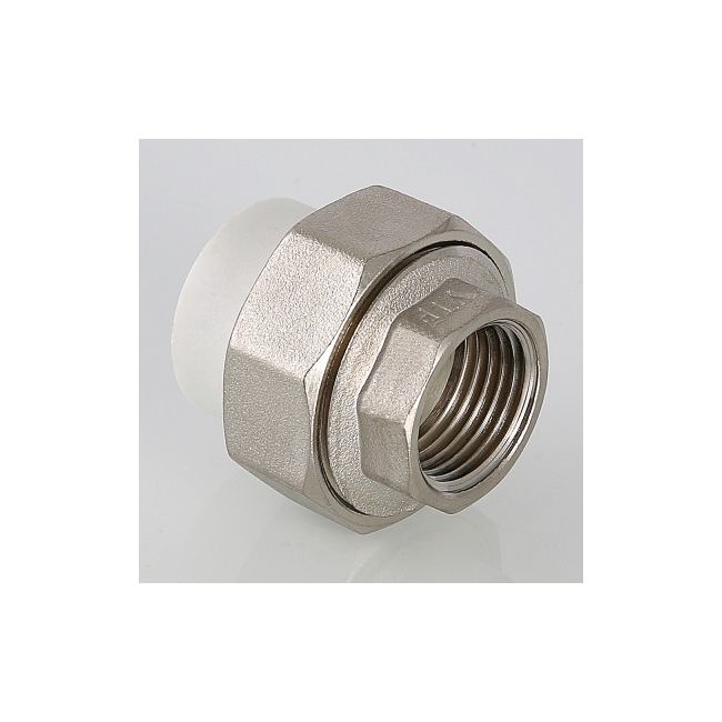 Муфта PPR разъемная с переходом на вн. р. 20х1/2" Valtec VTp.762.0.02004, Для трубы диаметром, мм: 20, Резьба подключения: 1/2" вн ,фото 2