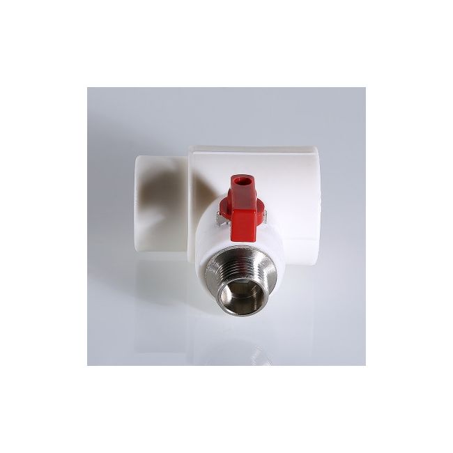 Тройник коллекторный PPR с шаровым краном, 40мм х 1/2" нар. (конус) Valtec VTp.781.0.04004 ,фото 3