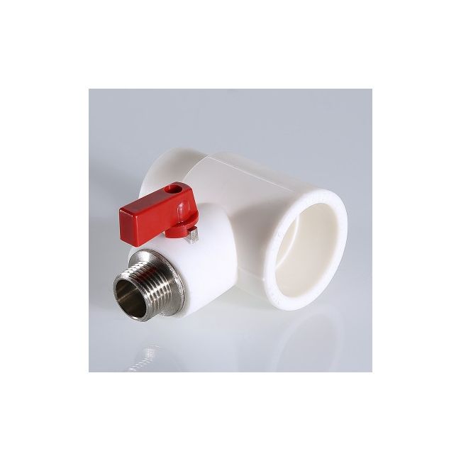 Тройник коллекторный PPR с шаровым краном, 40мм х 1/2" нар. (конус) Valtec VTp.781.0.04004 ,фото 2