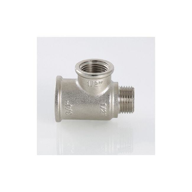 Тройник с переходом на нар. р. 3/4"х1/2"х1/2" вн.-вн.-нар. Valtec VTr.134.RN.050404, Диаметр подключения, дюйм: 3/4х1/2х1/2 ,фото 3