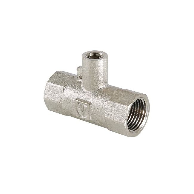 Тройник под датчик теплосчётчика, 3/4"х M10 х 3/4" вн.-вн.-вн. Valtec VTr.250.N.0005, Размер изделия:  3/4 х M10 х 3/4 