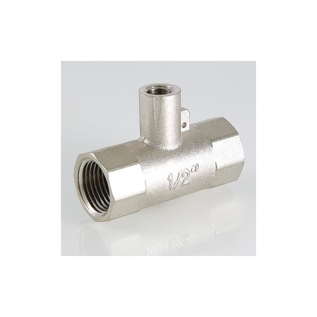 Тройник под датчик теплосчётчика, 1/2"х M10 х1/2" вн.-вн.-вн. Valtec VTr.250.N.0004, Размер изделия: 1/2 х M10 х 1/2 ,фото 3