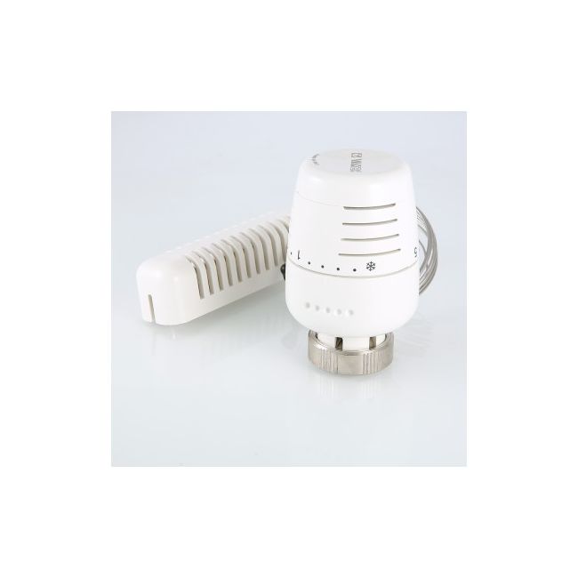 Термоголовка с выносным настенным датчиком, диап. регул-ки 6,5 - 28°C, жидкостная Valtec VT.5010.0.0 ,фото 3