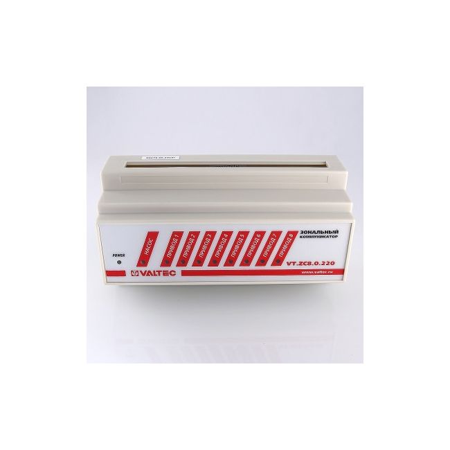 Зональный коммуникатор 8 каналов, 220В Valtec VT.ZC8.0.220, Размер изделия: 220 В ,фото 2