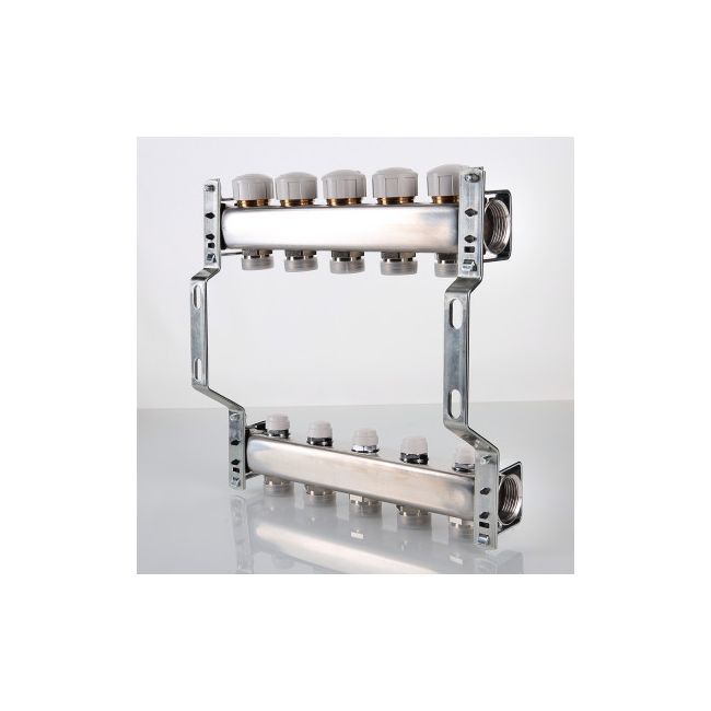 Блок колл. с ручн. регулир. клап. 1"х3 вых Евроконус 3/4 Valtec VTc.582.EMNX.0603, Размер изделия: 1, 3 x 3/4, евроконус ,фото 4