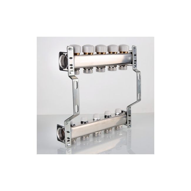 Блок колл. с ручн. регулир. клап. 1"х3 вых Евроконус 3/4 Valtec VTc.582.EMNX.0603, Размер изделия: 1, 3 x 3/4, евроконус ,фото 2