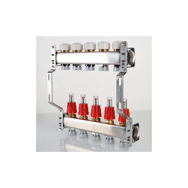 Блок колл. с расход. 1"х3 вых Евроконус 3/4 Valtec VTc.584.EMNX.0603, Размер изделия: 1, 3 x 3/4, евроконус ,фото 4