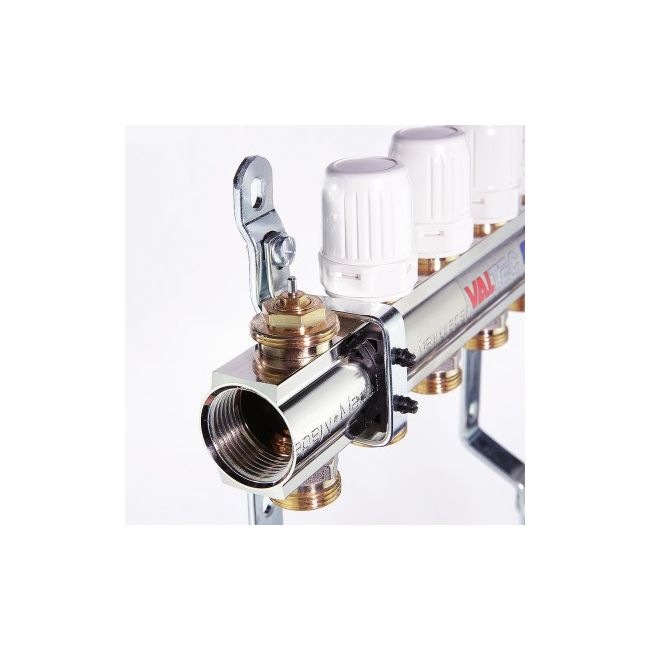 Коллекторный блок с регул. и баланс. клап., 1"х3 вых. Евроконус 3/4" Valtec VTc.594.EMNX.0603, Размер изделия: 1, 3 x 3/4, евроконус ,фото 5