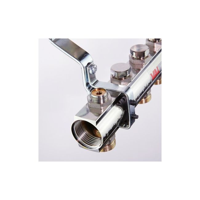 Коллекторный блок с регул. и баланс. клап., 1"х3 вых. Евроконус 3/4" Valtec VTc.594.EMNX.0603, Размер изделия: 1, 3 x 3/4, евроконус ,фото 4