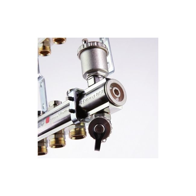 Коллекторный блок с регул. и баланс. клап., 1"х3 вых. Евроконус 3/4" Valtec VTc.594.EMNX.0603, Размер изделия: 1, 3 x 3/4, евроконус ,фото 3