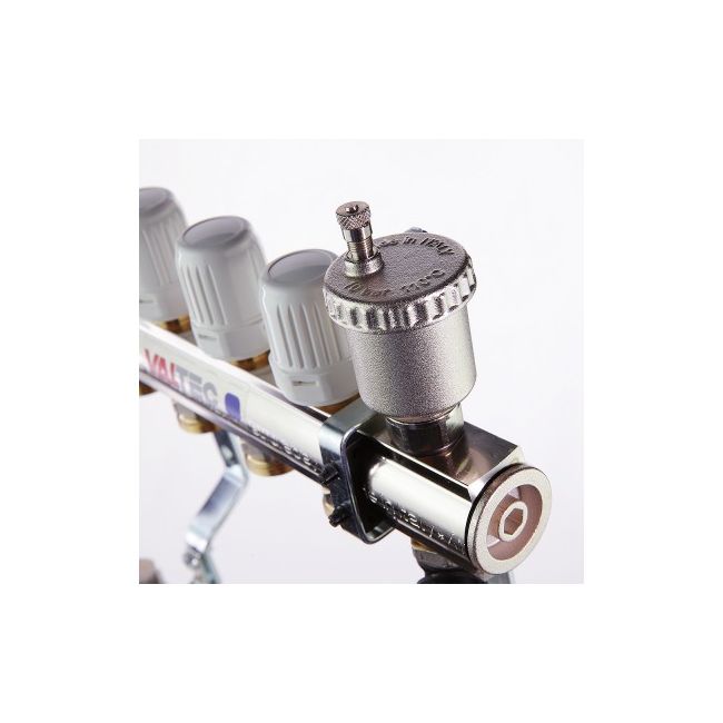 Коллекторный блок с регул. и баланс. клап., 1"х3 вых. Евроконус 3/4" Valtec VTc.594.EMNX.0603, Размер изделия: 1, 3 x 3/4, евроконус ,фото 2