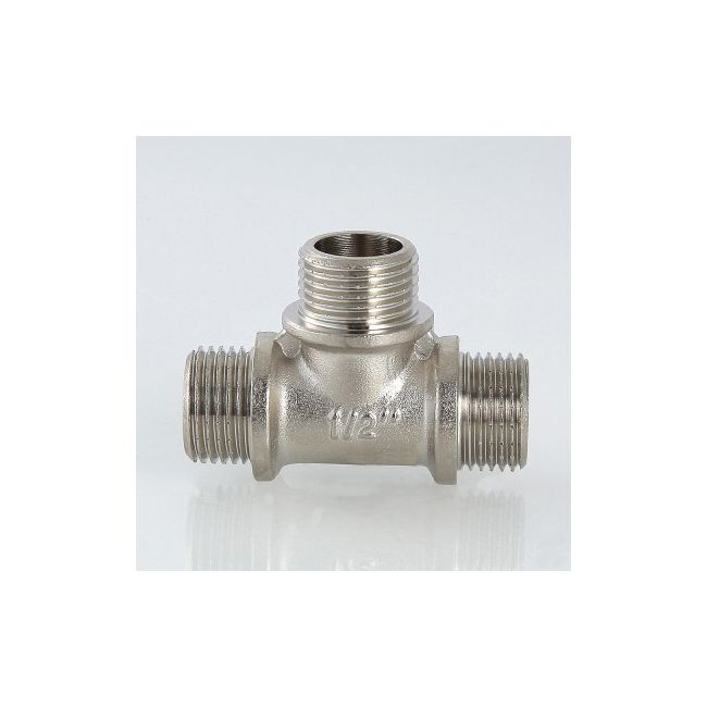 Тройник 1/2" нар.-нар.-нар. Valtec VTr.131.N.0004, Диаметр подключения, дюйм: 1/2 ,фото 2