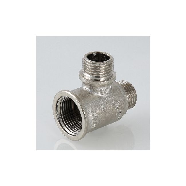 Тройник с двумя переходами на нар. р. 3/4"х1/2"х1/2"" вн.-нар.-нар. Valtec VTr.133.RN.050404, Диаметр подключения, дюйм: 3/4х1/2х1/2 ,фото 3