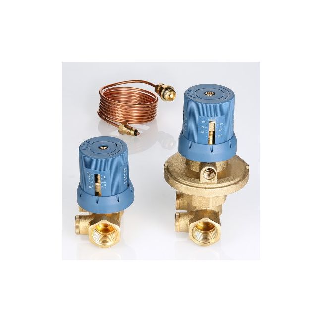 Автоматич. регулятор перепада давл. в компл. с запорно-регулировочным клапаном, 1/2" 50-300 mBar Valtec VT.040.G.30004, Размер изделия: 1/2 ,фото 2