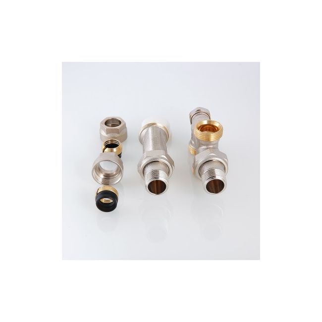 Термостатический узел для нижнего подкл. рад. Однотрубная система (комплект) 1/2"х50% Valtec VT.225K.N.E04050, Размер изделия: 1/2 х 50% х 3/4  ,фото 7