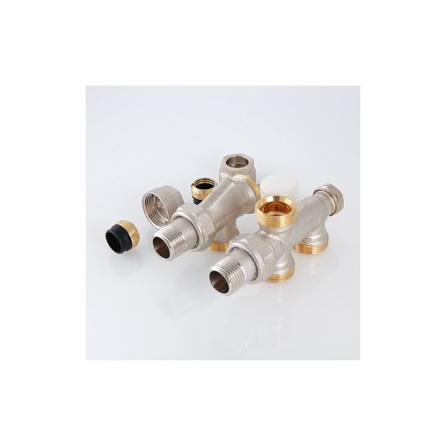 Термостатический узел для нижнего подкл. рад. Однотрубная система (комплект) 1/2"х50% Valtec VT.225K.N.E04050, Размер изделия: 1/2 х 50% х 3/4  ,фото 6