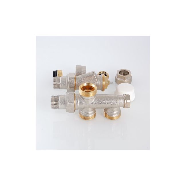 Термостатический узел для нижнего подкл. рад. Однотрубная система (комплект) 1/2"х50% Valtec VT.225K.N.E04050, Размер изделия: 1/2 х 50% х 3/4  ,фото 5