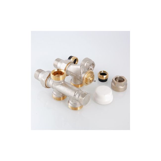 Термостатический узел для нижнего подкл. рад. Однотрубная система (комплект) 1/2"х50% Valtec VT.225K.N.E04050, Размер изделия: 1/2 х 50% х 3/4  ,фото 4