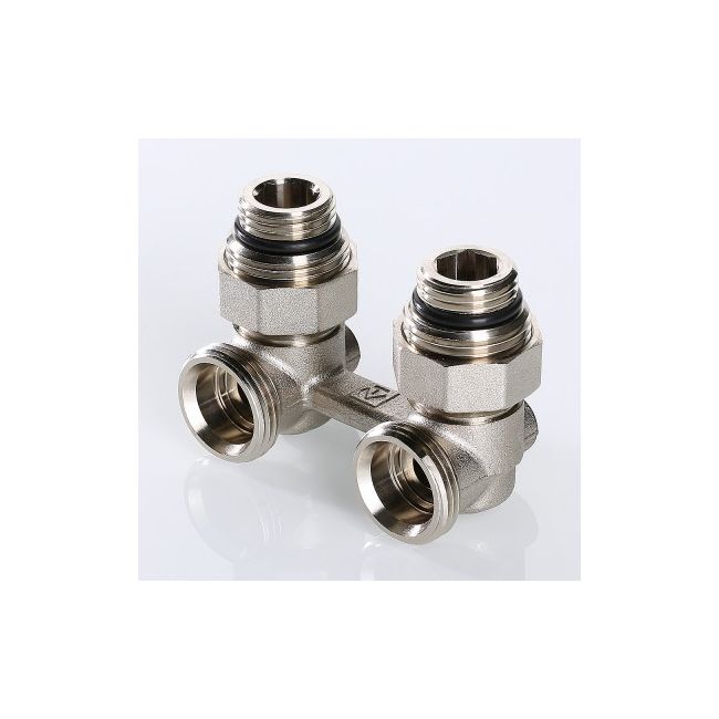 Узел угловой для нижн. подкл. рад. (c компл. адаптеров 1/2"), 3/4хЕвроконус Valtec VT.345.KNA.E04 ,фото 4