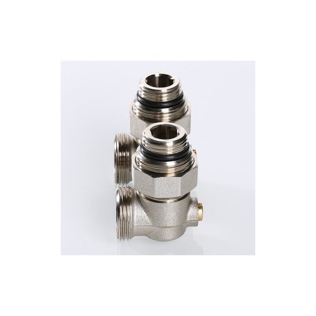 Узел угловой для нижн. подкл. рад. (c компл. адаптеров 1/2"), 3/4хЕвроконус Valtec VT.345.KNA.E04 ,фото 3