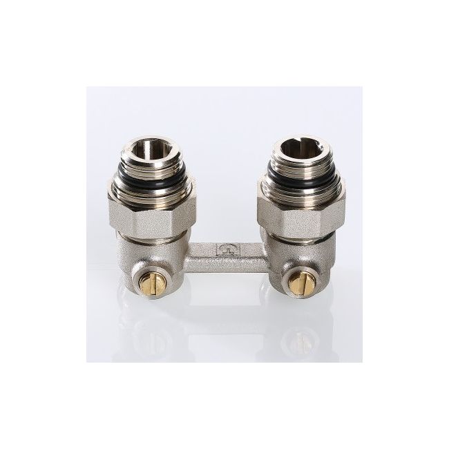 Узел угловой для нижн. подкл. рад. (c компл. адаптеров 1/2"), 3/4хЕвроконус Valtec VT.345.KNA.E04 ,фото 2