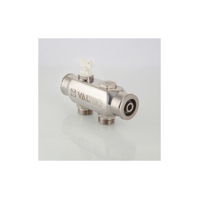 Коллектор из нерж. стали, с м-о расст вых. 50мм, 1"х 2 вых. 3/4" Евроконус Valtec VTc.505.SS.060502, Размер изделия: 1, 2 x 3/4 ,фото 2