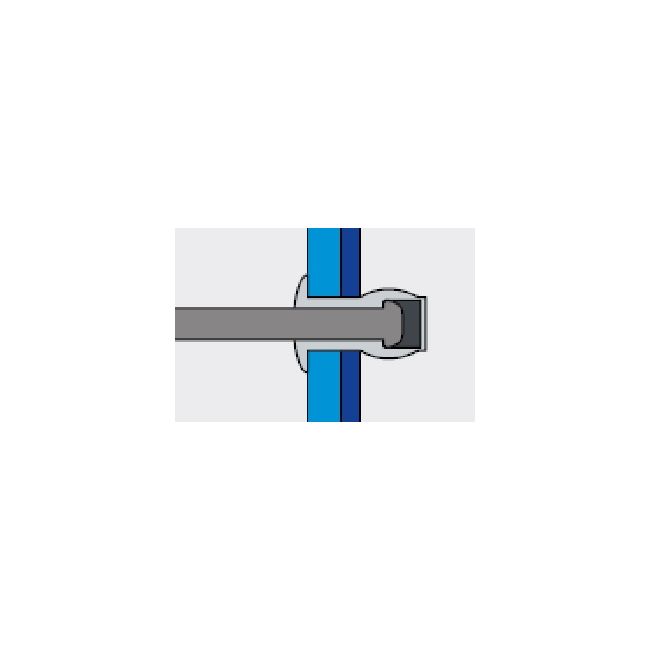 Заклепка вытяжная Ал/Ал 4,8х14,5 закрытая / станд. бортик Bralo, Диаметр гильзы, d1 мм: 4,8, Длина гильзы, L  мм: 14,5 ,фото 4