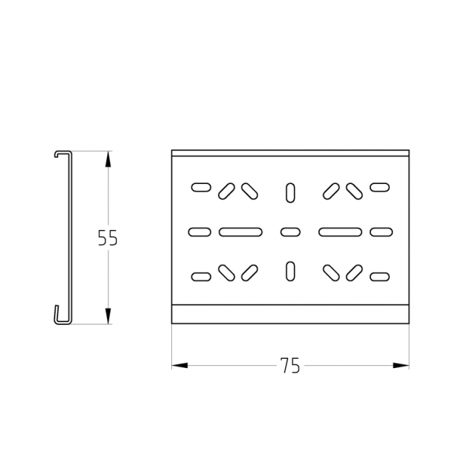 Шина Mupro монтажная StaboFix 50 x 3 мм, длина: 2.000 мм, оцинковка ,фото 5