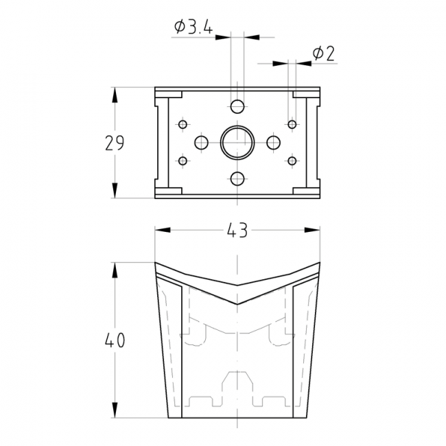Универсальный держатель Mupro, пластиковый, в комплекте с винтом из нержавеющей стали (304) ,фото 4