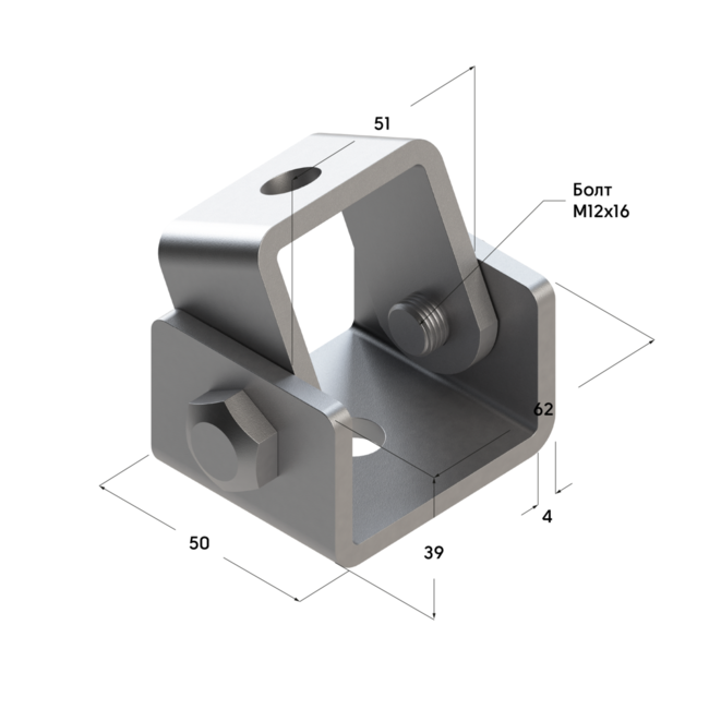 Скоба поворотная TPB 5F2 Hdg Termoclip ,фото 4
