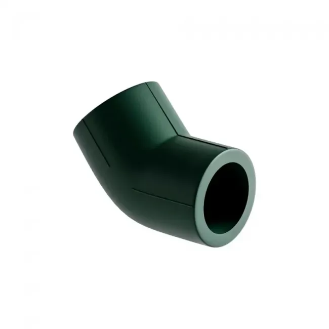 Отвод SLT BLOCKFIRE PP-R 45° 110 уголок, Размер изделия: 110 