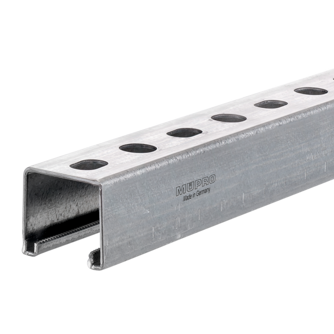 Монтажный профиль MPR 41/41/2,0(2,5) Mupro Германия, Толщина профиля, мм: 2, Длина профиля, м: 3, Материал профиля: Оцинкованный 