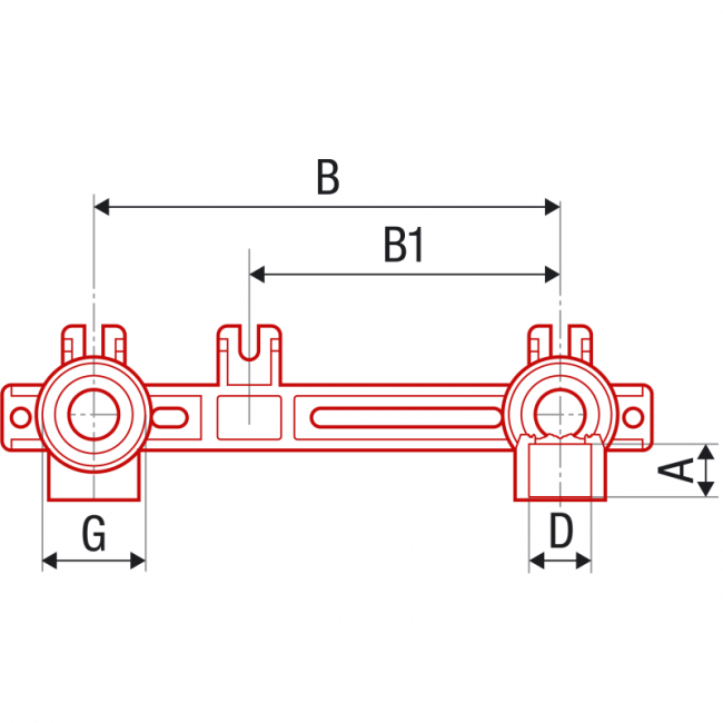 FV PPR Настенное колено двойное для смесителя ,фото 2