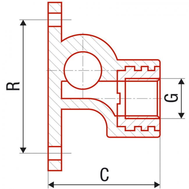 FV PPR Настенный тройник (сквозное настенное колено), Размер изделия: 20x1/2 ,фото 2