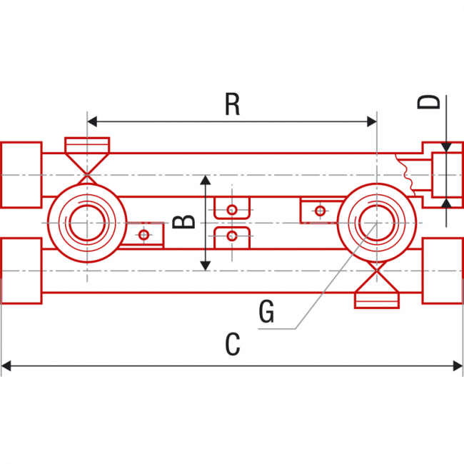 FV PPR Настенный комплект (двойное настенное колено), Размер изделия: 2x20x1/2 ,фото 2