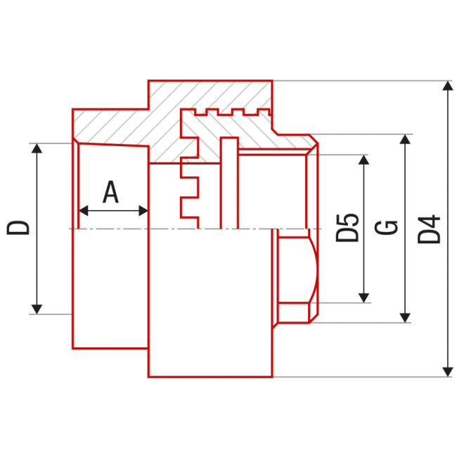 FV PPR Переходник с металл. резьбой внутренней, Размер изделия: 16х1/2 ,фото 2