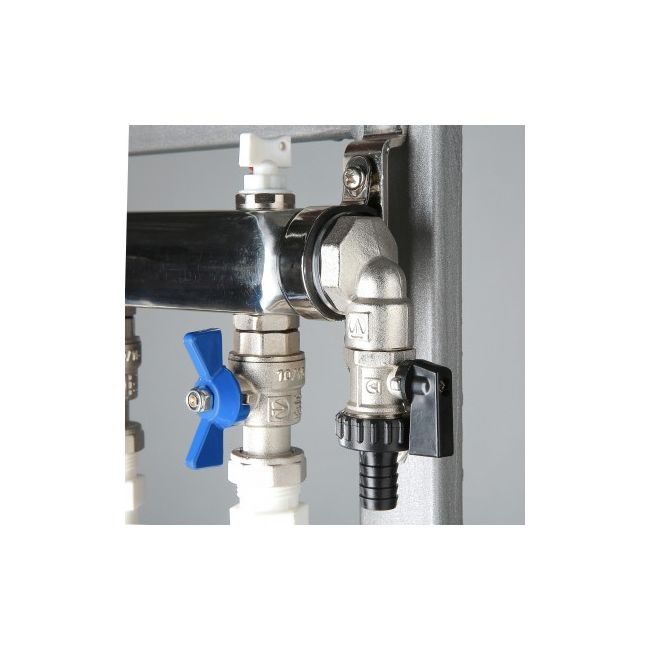 Узел этажный покварт-го учета, без переп-го клапана, ввод СЛЕВА 3/4", кол-во вых 4 Valtec VT.GPM.05S04.L4 ,фото 6