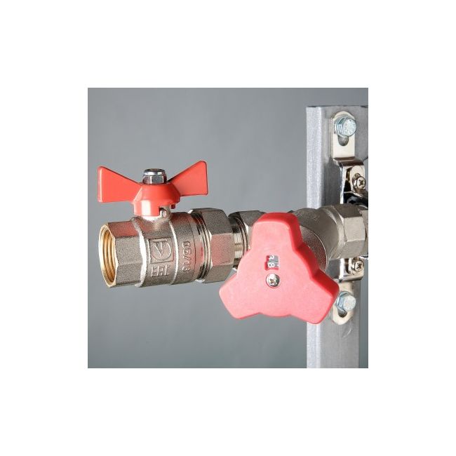 Узел этажный покварт-го учета, без переп-го клапана, ввод СЛЕВА 3/4", кол-во вых 8 Valtec VT.GPM.05S04.L8 ,фото 5